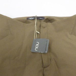 Nau boulder brown chocolate cropped capri pants pockets 8 NWT